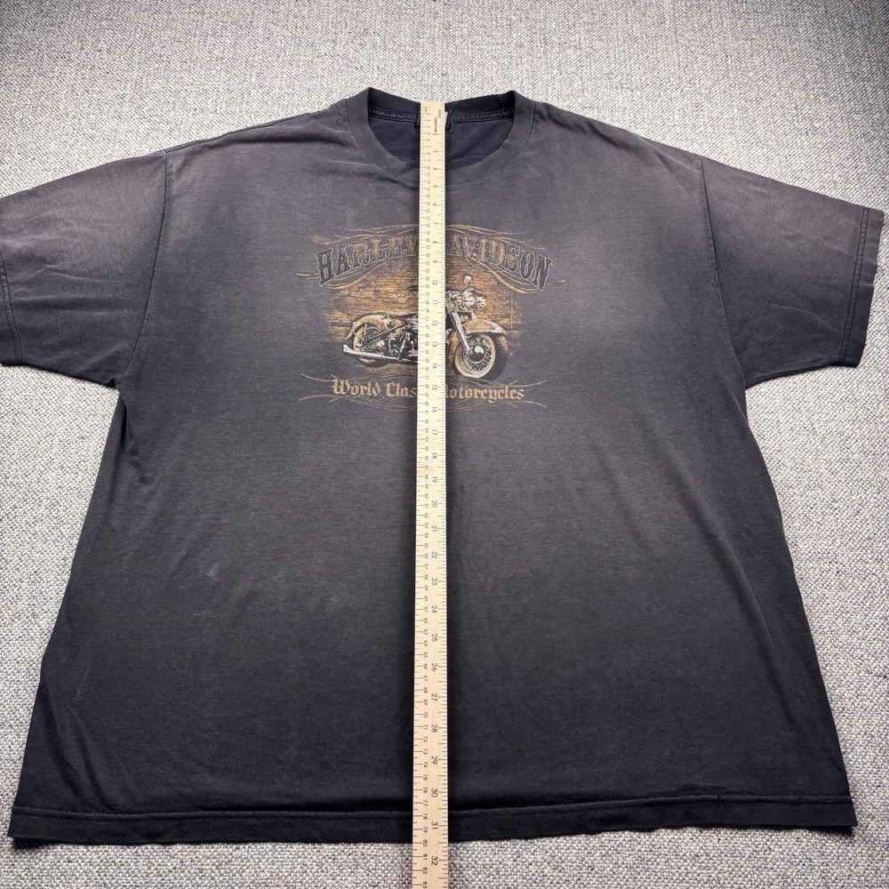 Vintage Harley Davidson World Class Motorcycles Graphic Tee T-Shirt Black Sz 2XL - Picture 5 of 8
